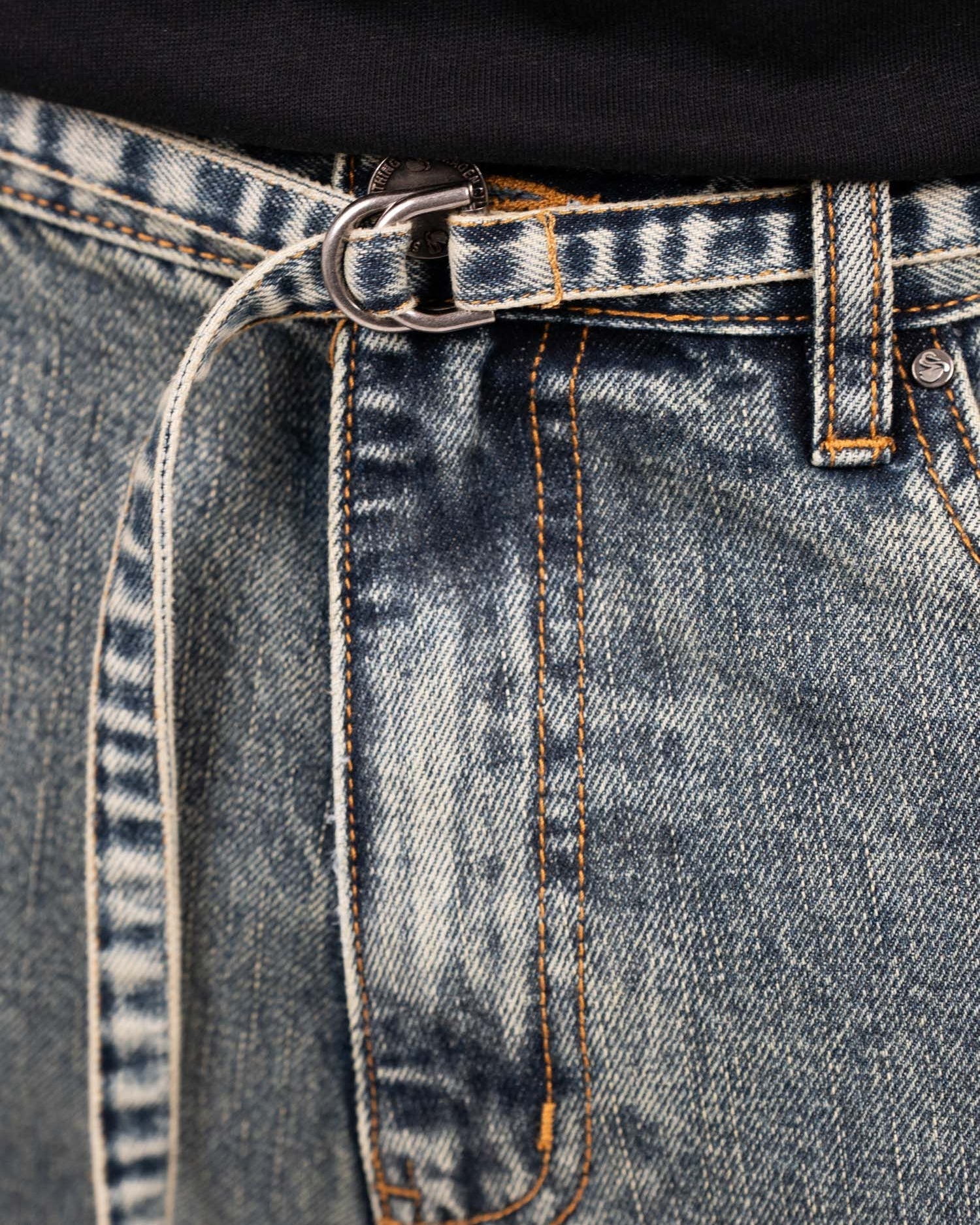 Belt Mid Blue Vintage Wash | Skagen - clothing.dk