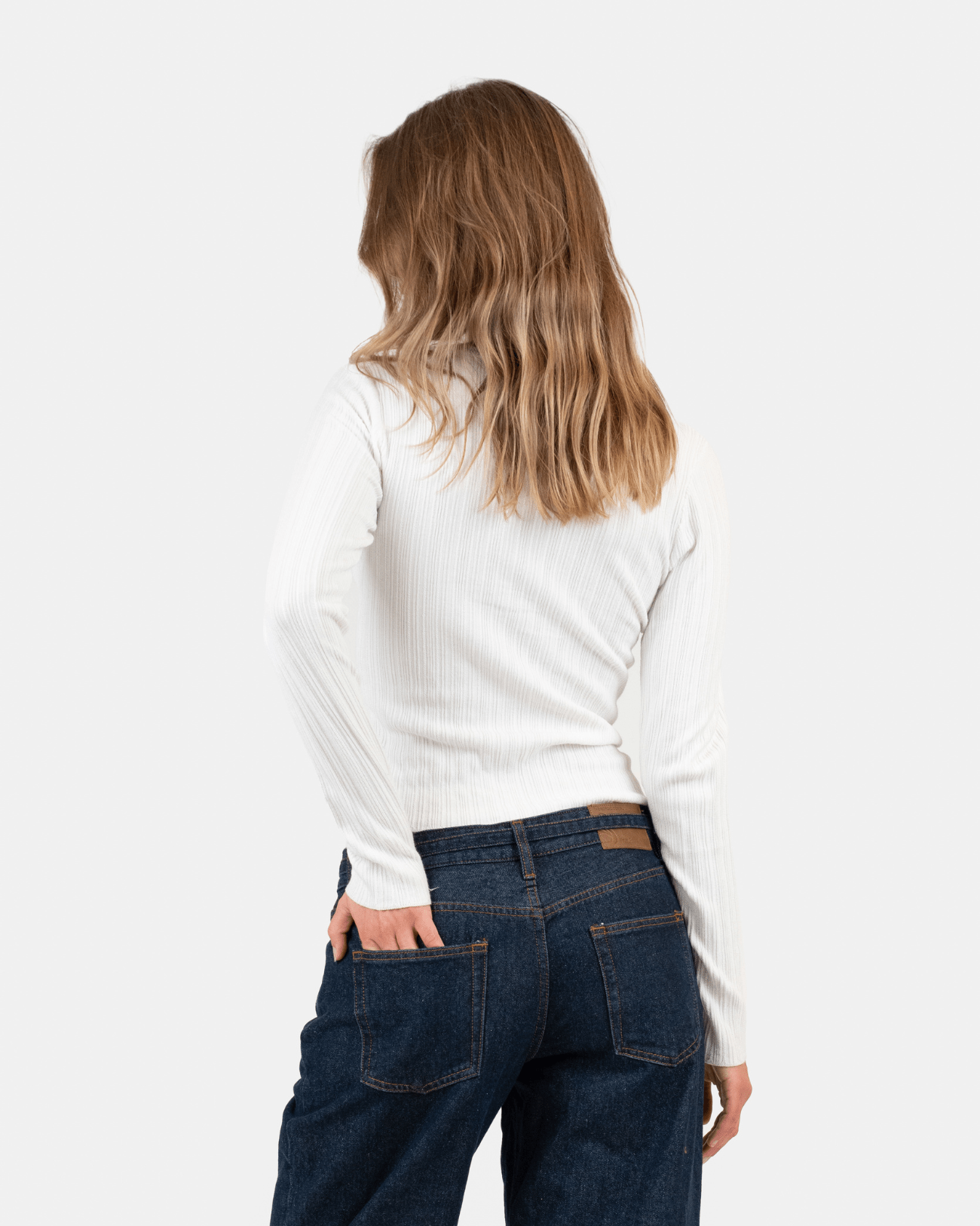 Buttoned LS Top Hvid | Skagen - clothing.dk