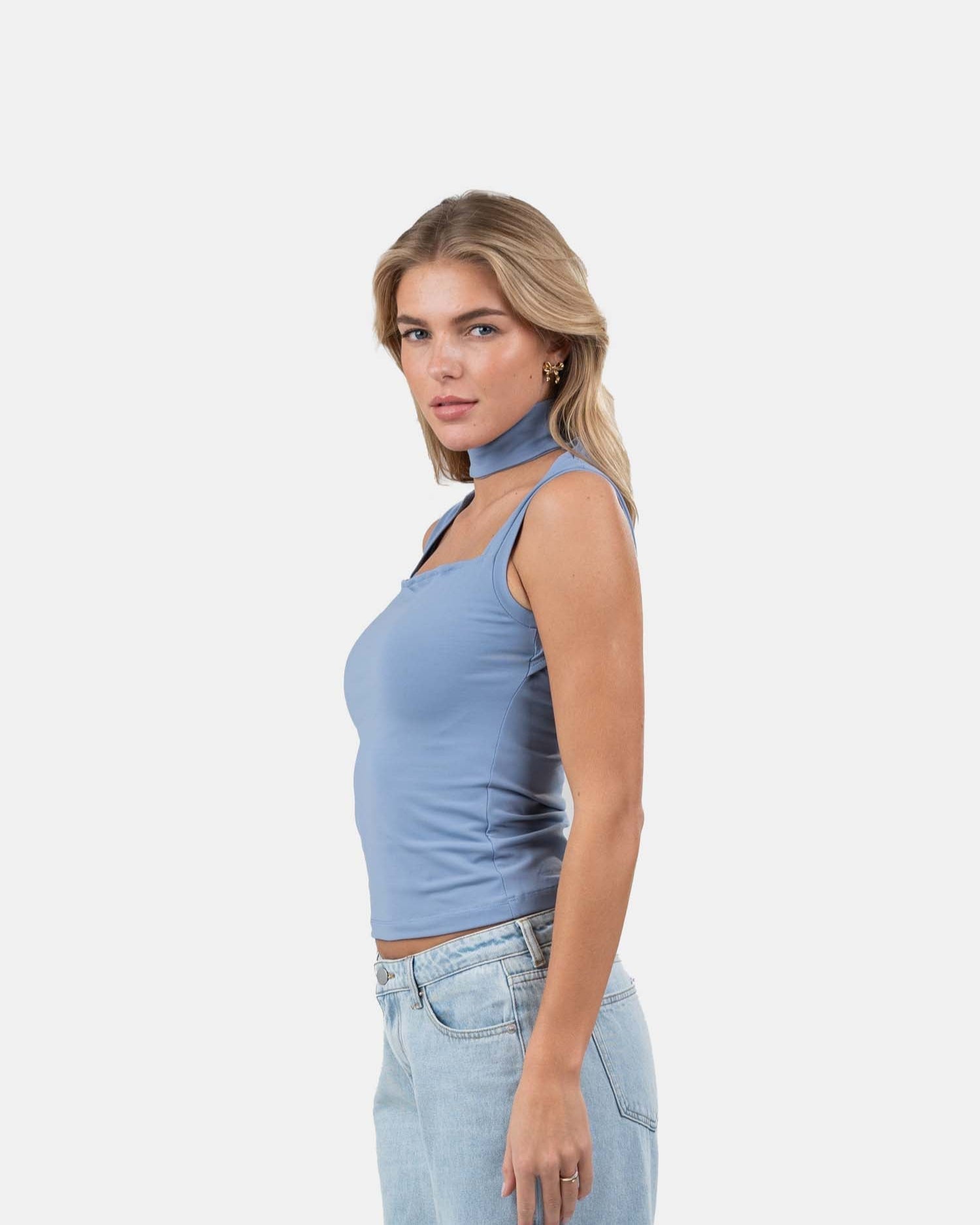 Choker Top Blå | Skagen - clothing.dk