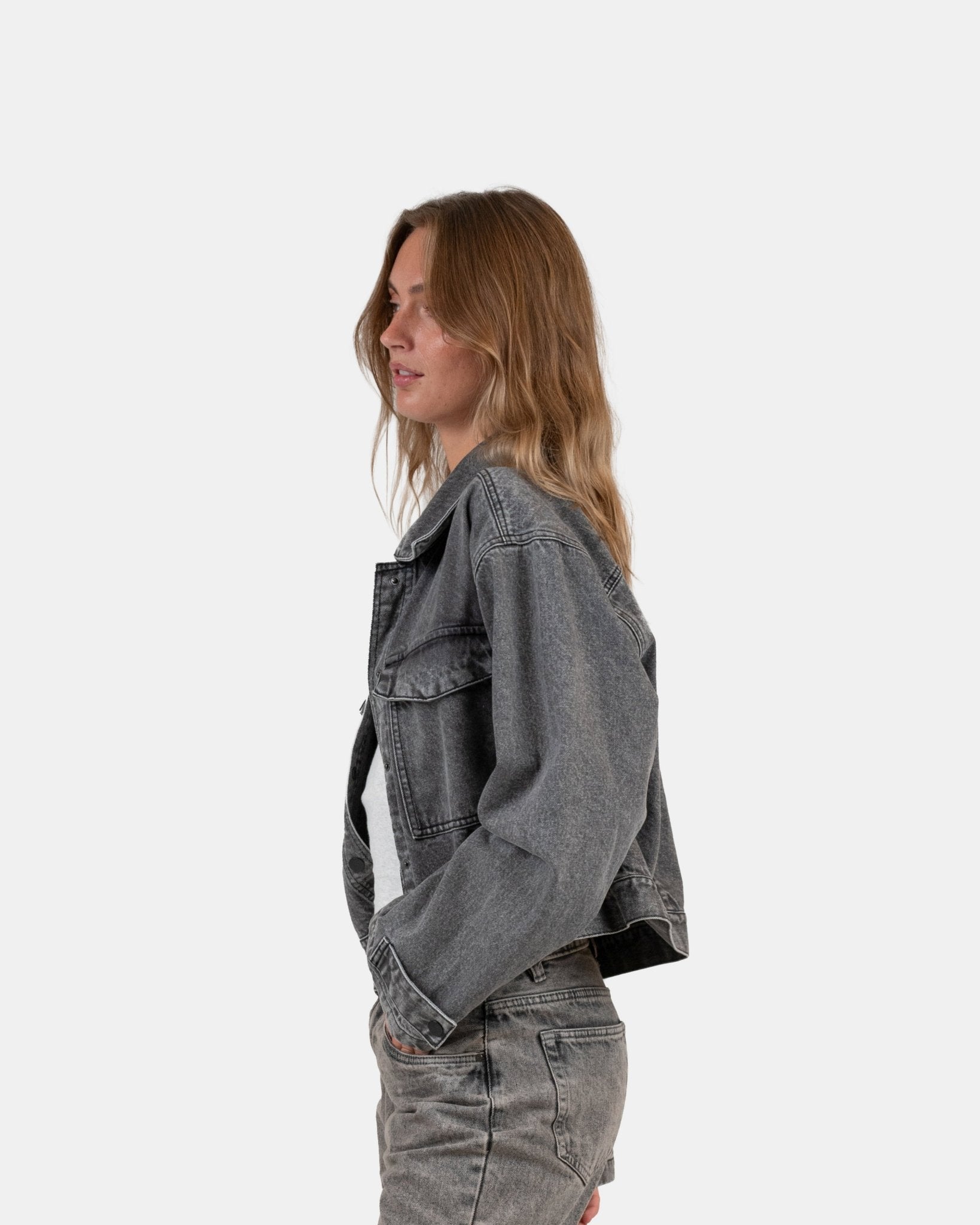 Denim Jacket washed Grey | Skagen - clothing.dk