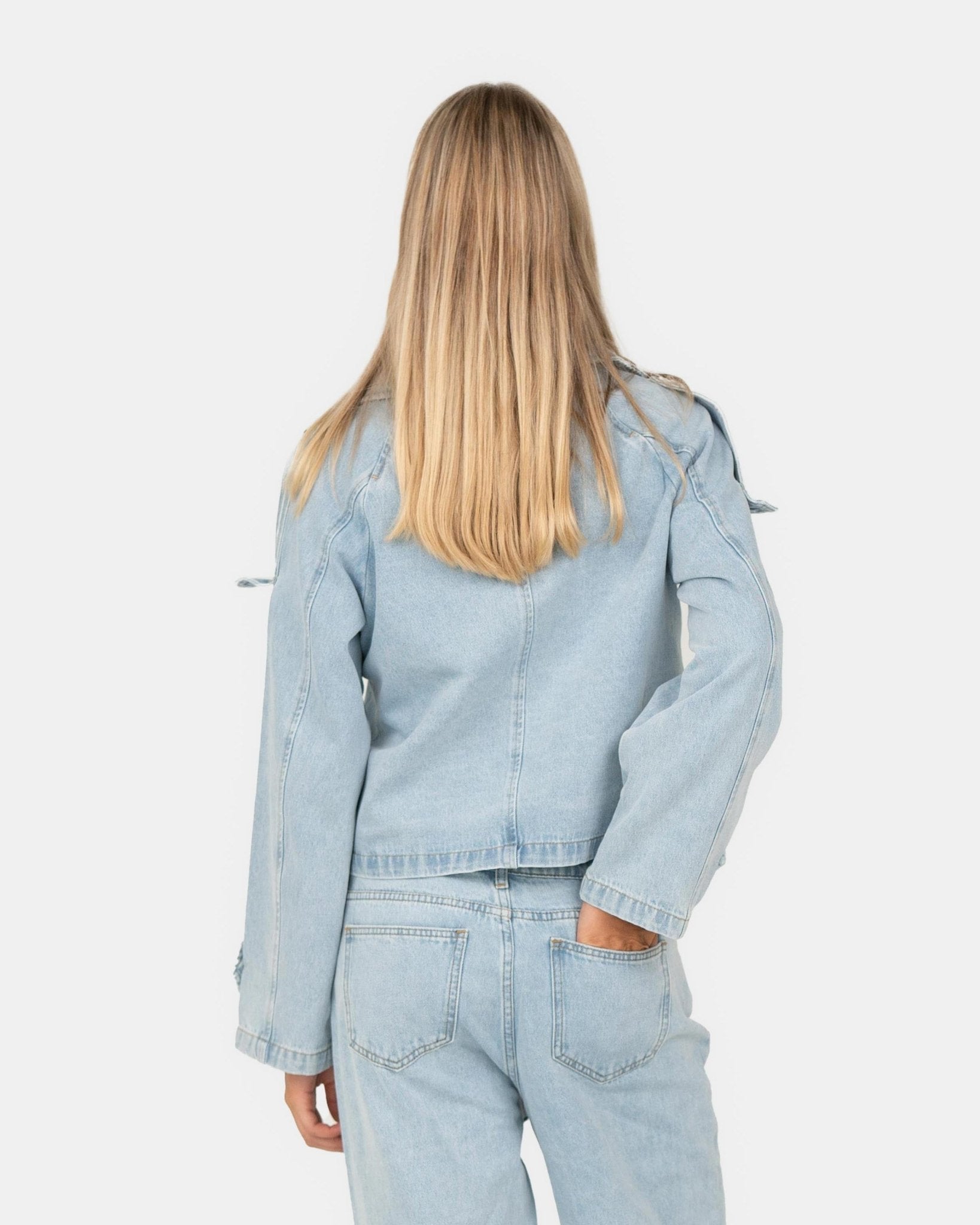Denim jakke blå Josefine x SC | Skagen - clothing.dk