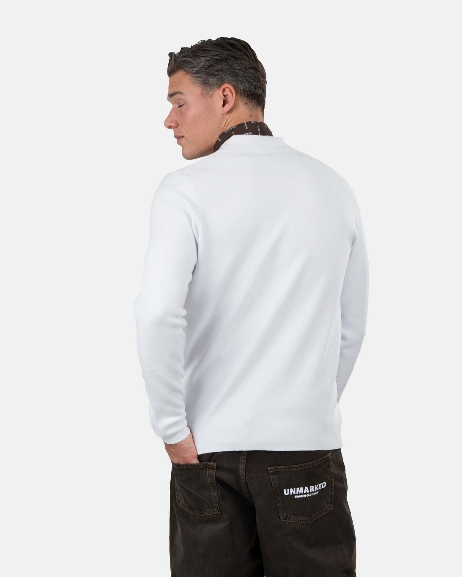 Half zip polo Hvid | Skagen - clothing.dk
