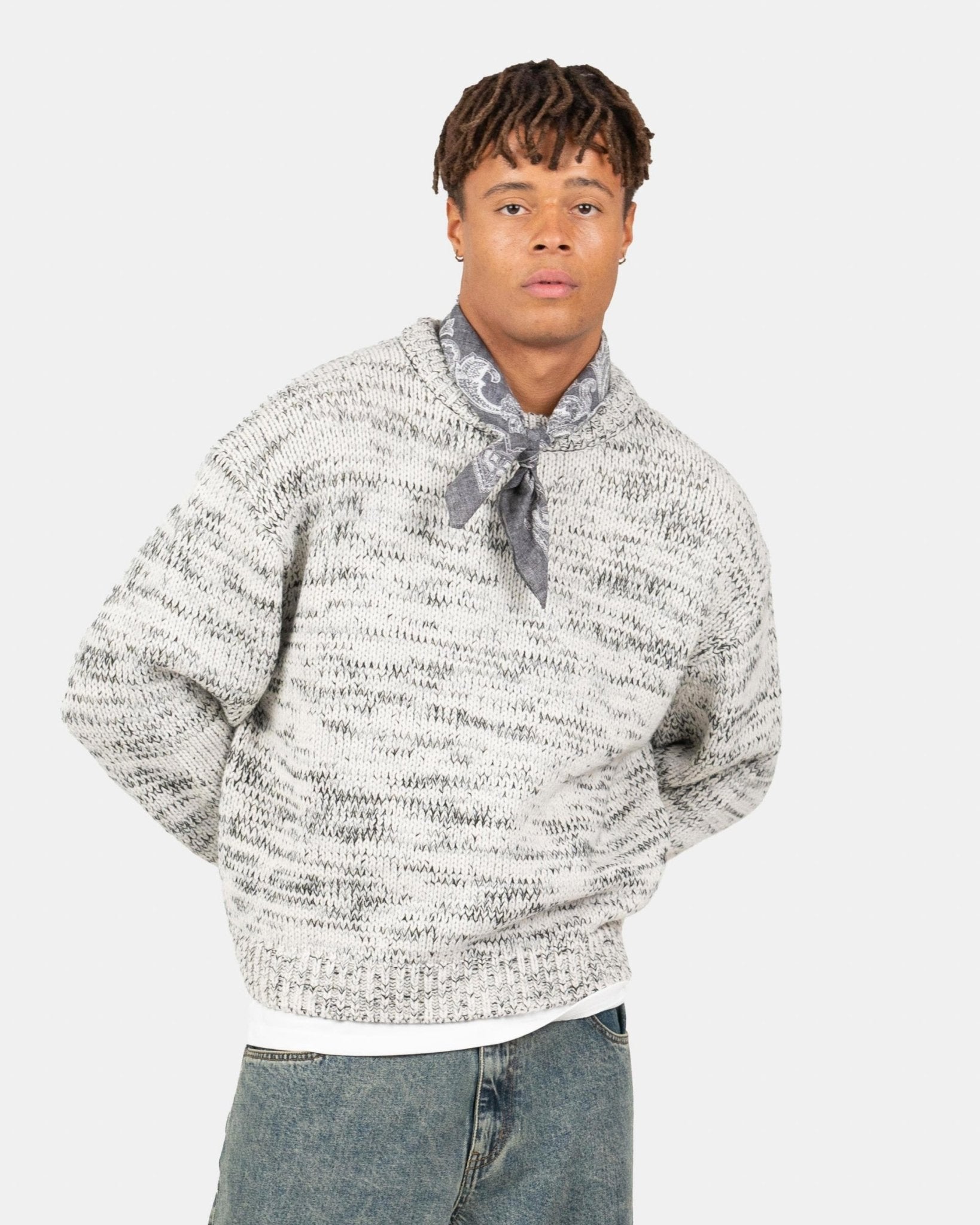 Heavy Knit Structured Grey | Skagen - clothing.dk