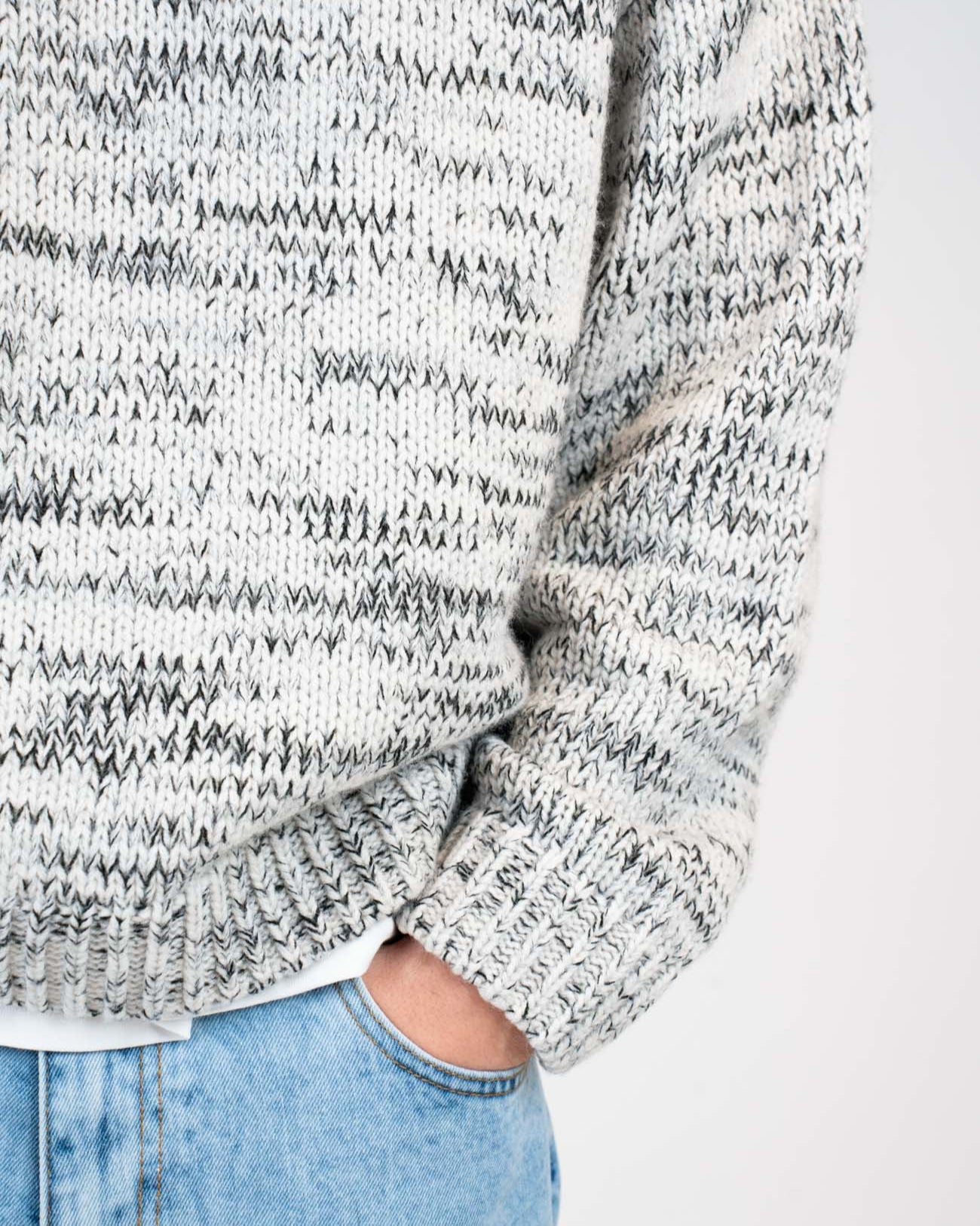 Heavy Knit Structured Grey | Skagen - clothing.dk