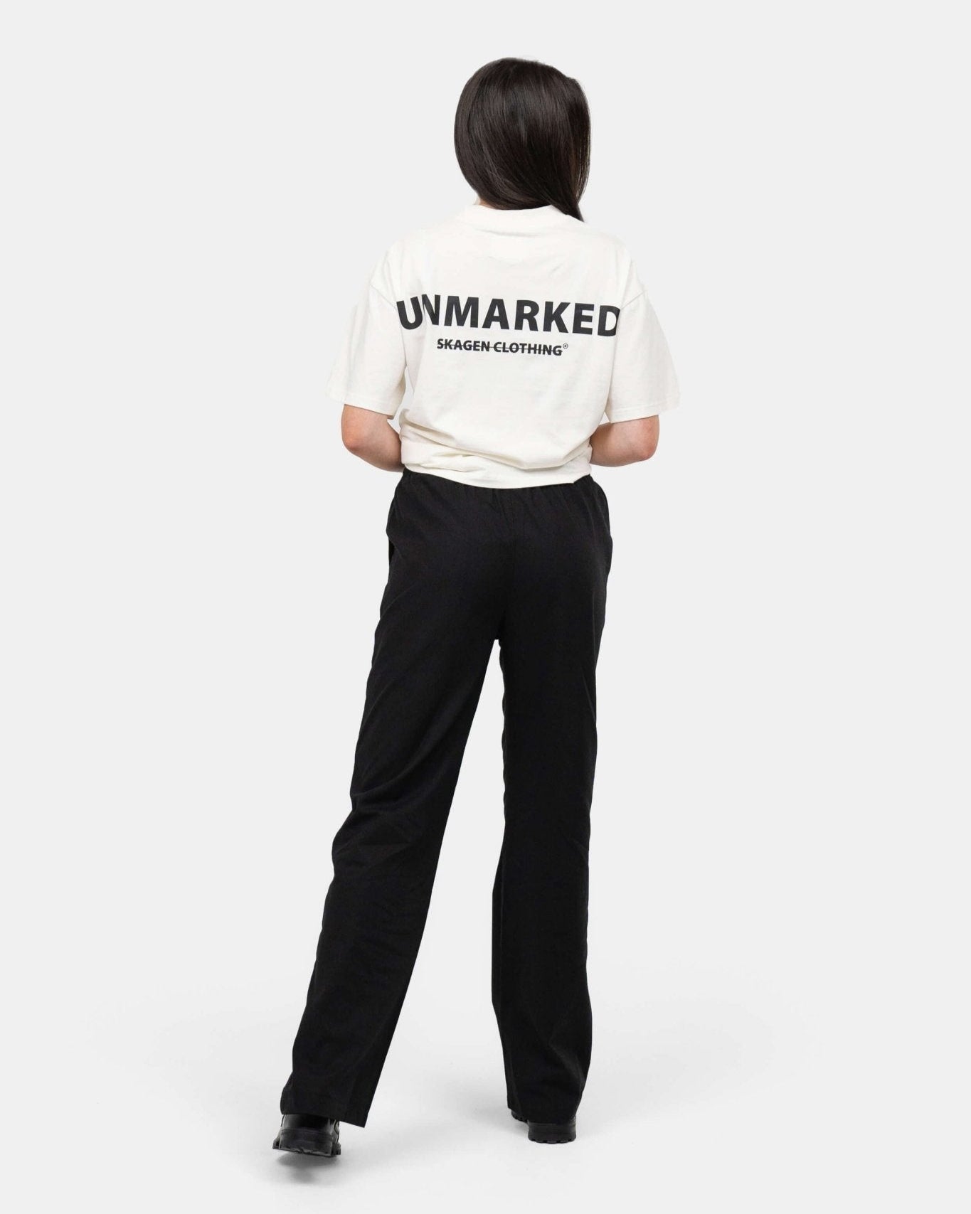 Heavyweight Hørbukser Højtaljede Sort | Skagen - clothing.dk