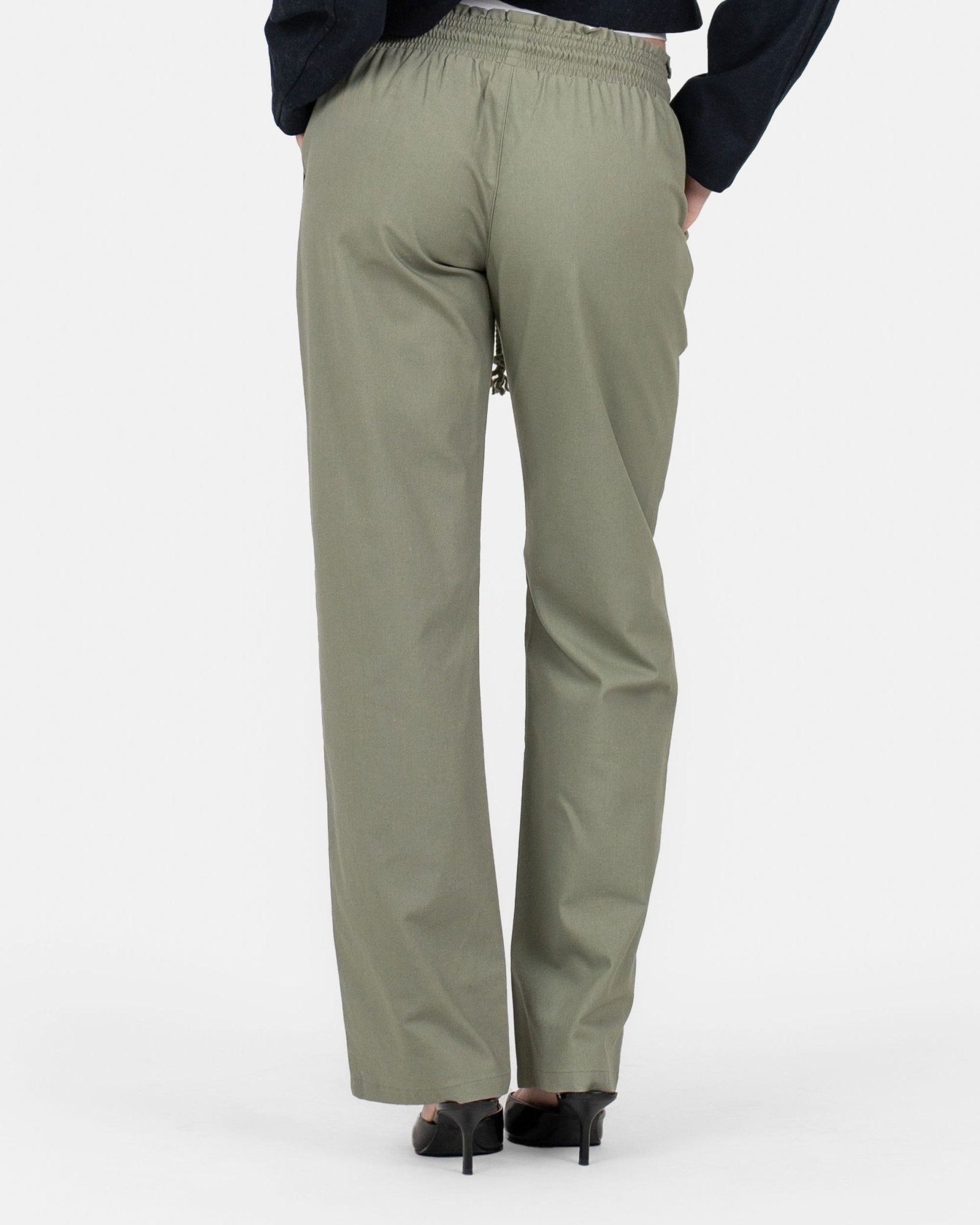 Heavyweight Hørbukser Lavtaljede Army | Skagen - clothing.dk