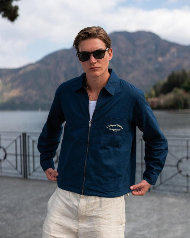 Linen Jacket Navy