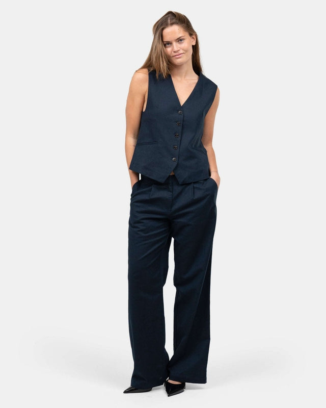 Hør Suitpants Navy |  Skagen-clothing.dk