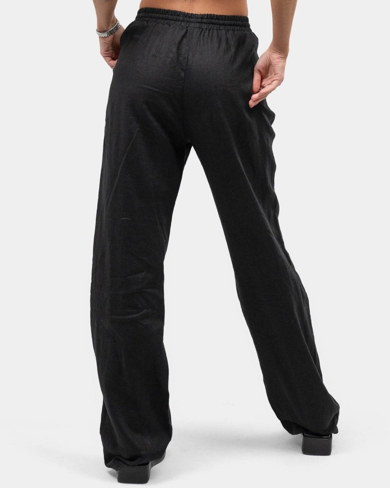 Hørbukser Højtaljede Sort | Skagen - clothing.dk