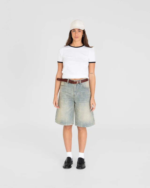 Jorts Light Blue Vintage Wash