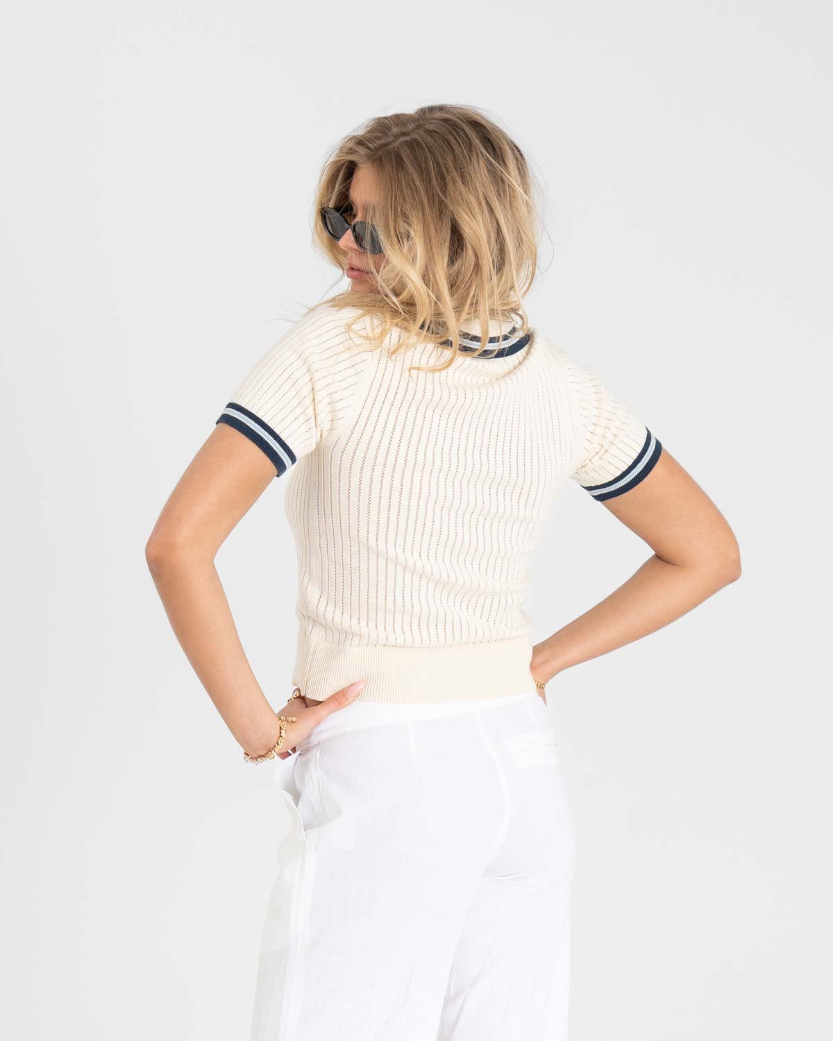 Kortærmede Polo Hvid | Skagen - clothing.dk