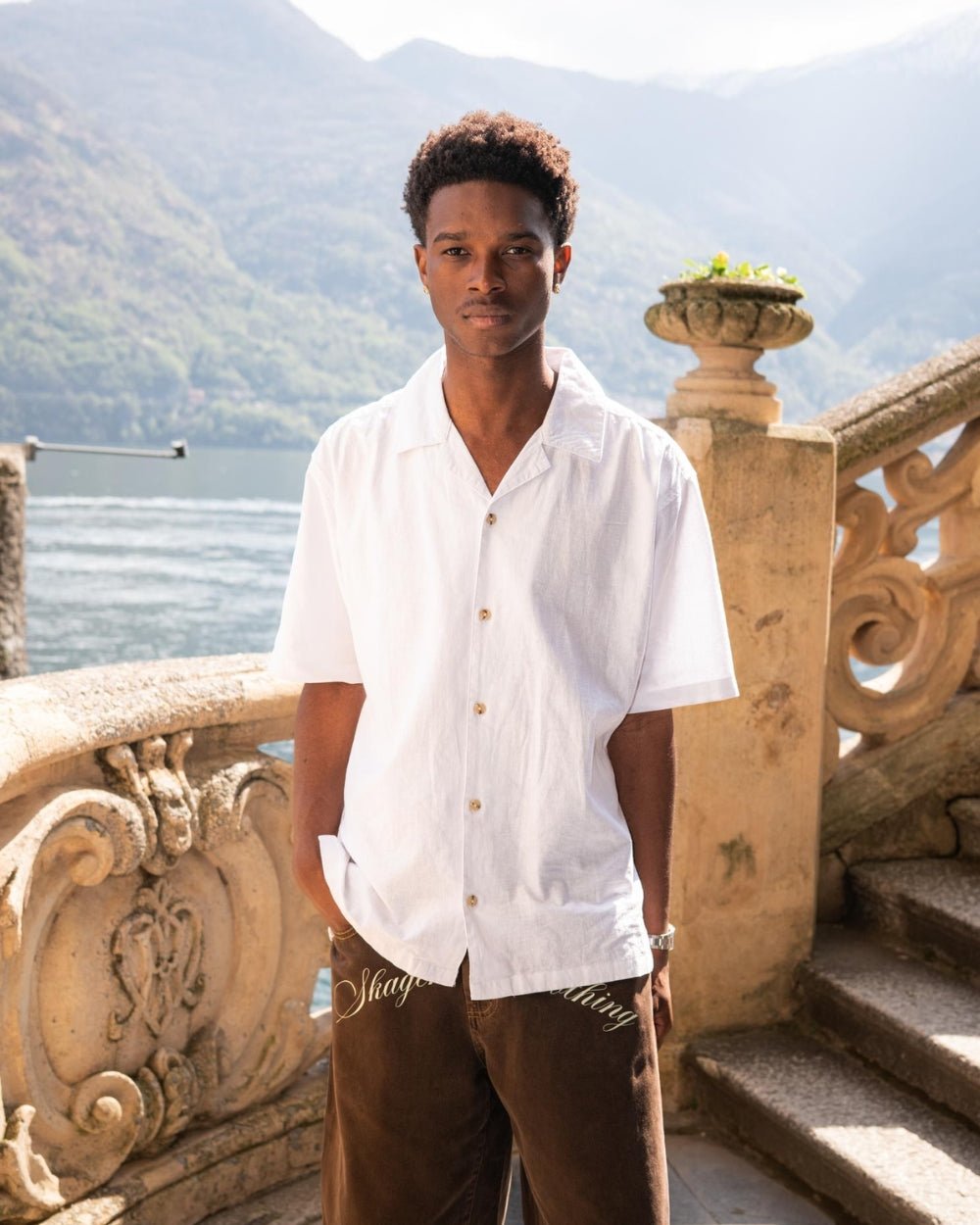 Kortærmet Hørskjorte Hvid | Skagen - clothing.dk