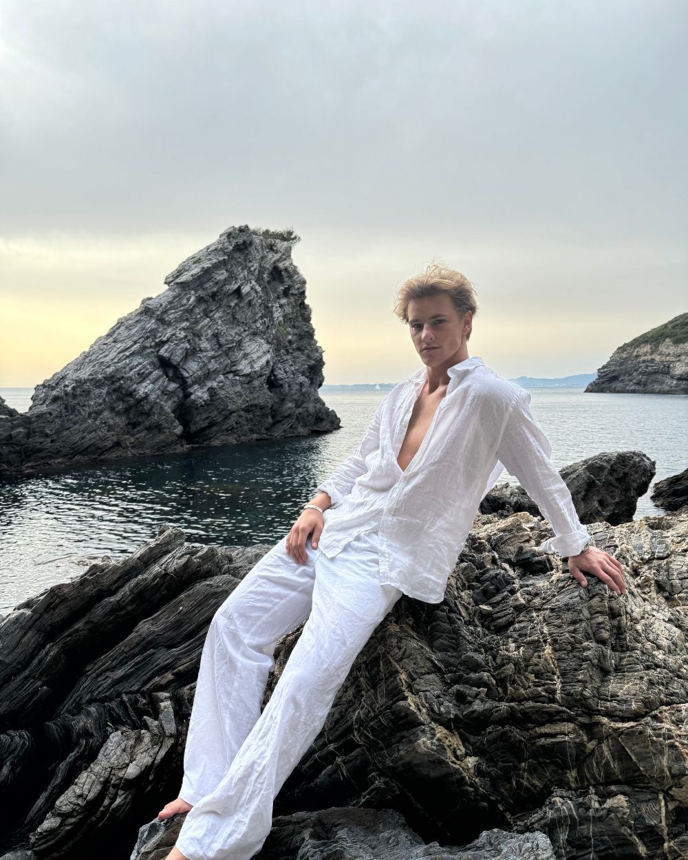 Langærmet Hørskjorte Hvid | Skagen - clothing.dk