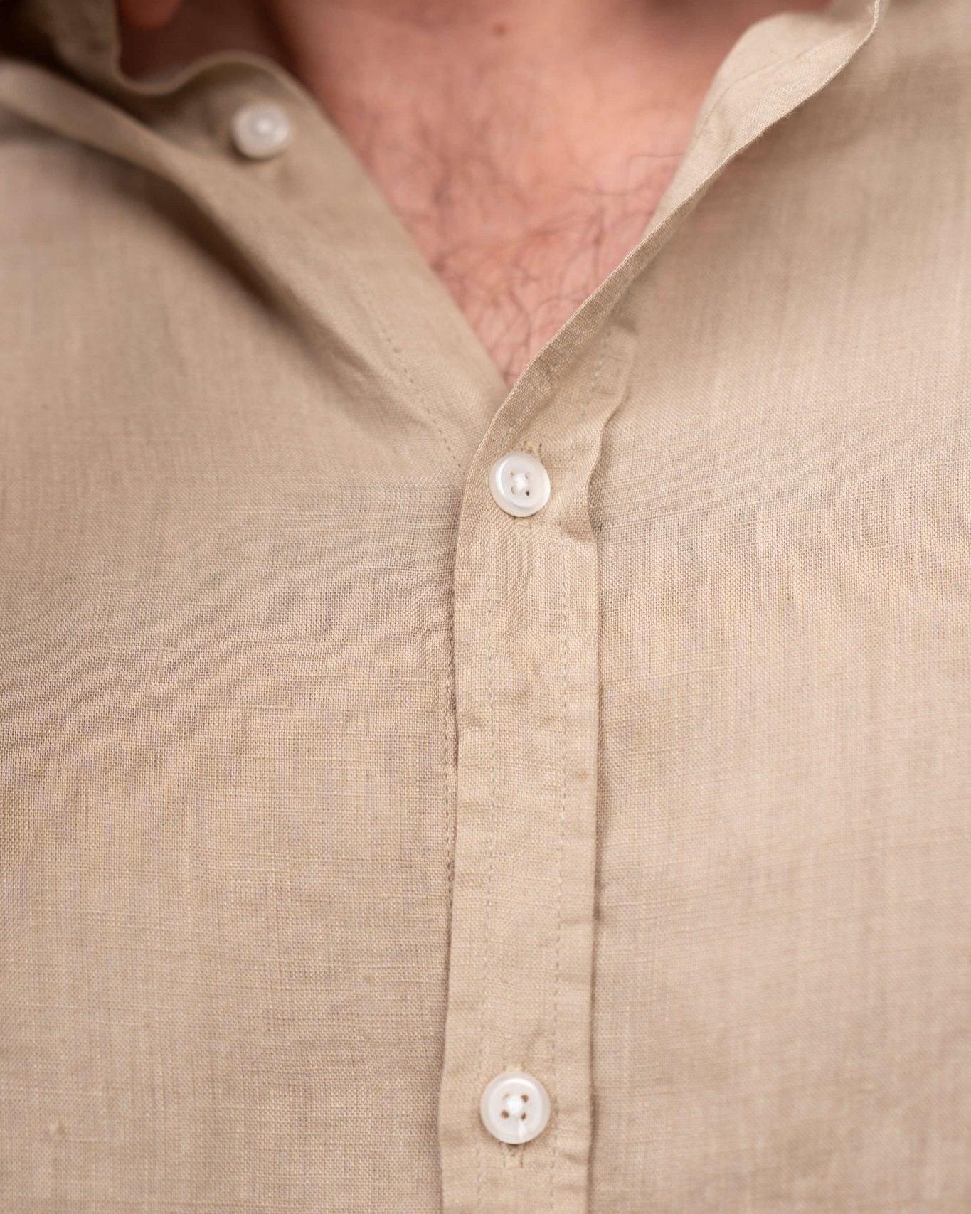 Langærmet Hørskjorte Mokka | Skagen - clothing.dk