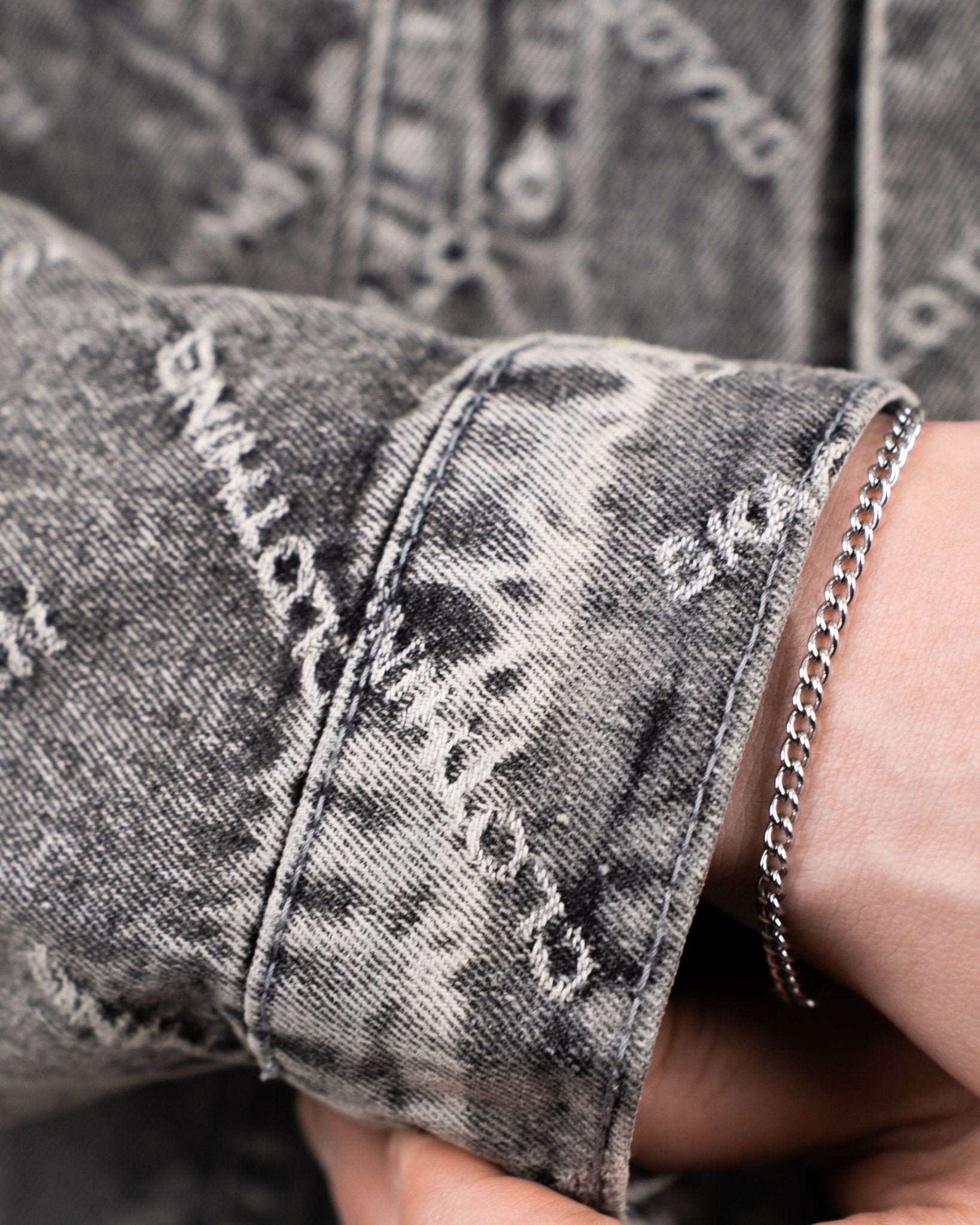 Monogram Denim Jacket Washed Grey | Skagen - clothing.dk