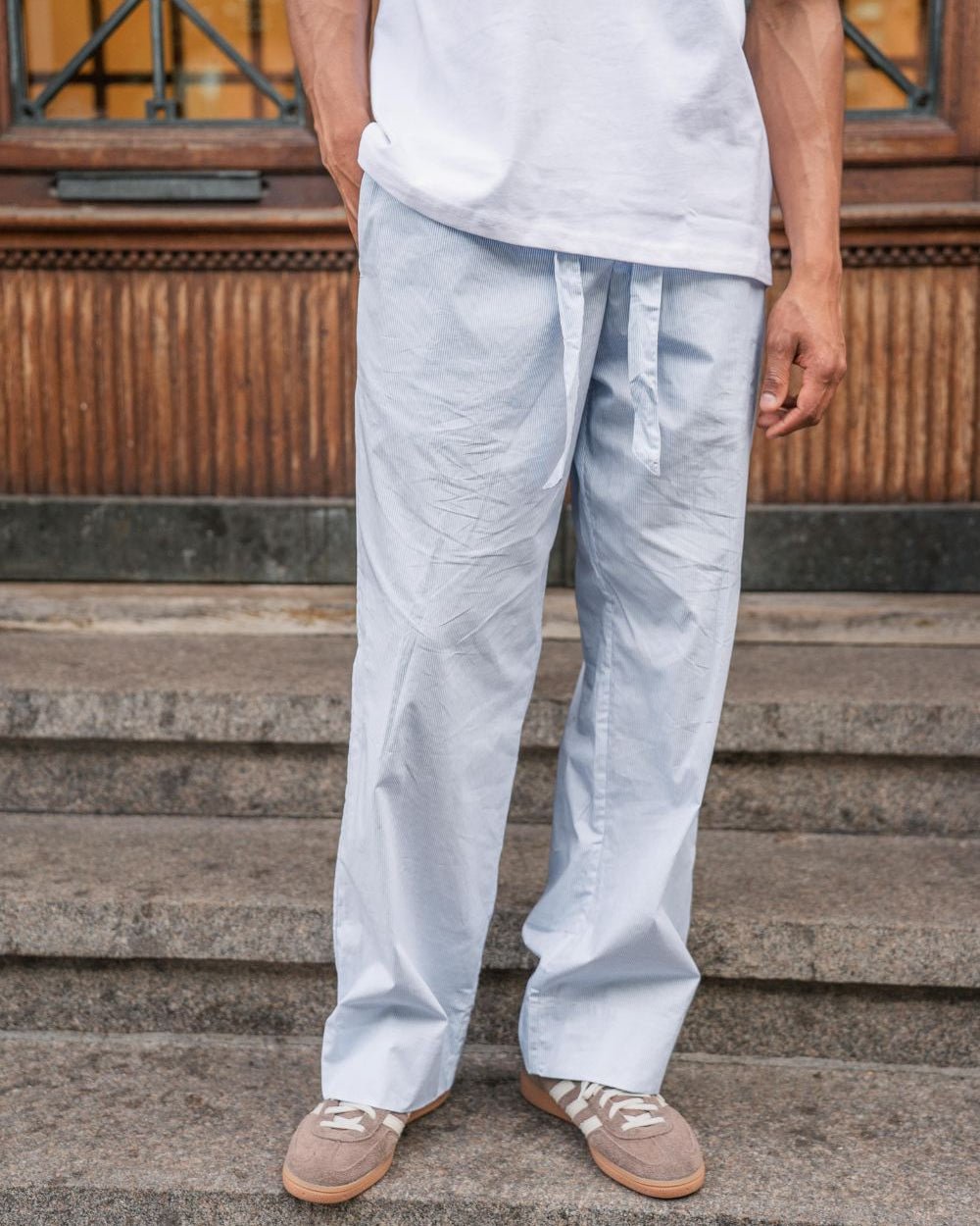 Pyjamas Pants Blå stribet | Skagen - clothing.dk