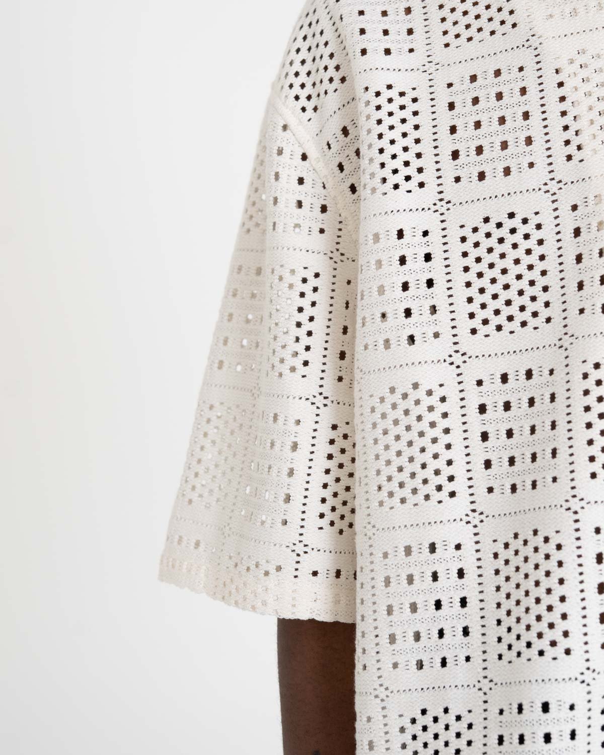 Strikkede skjorte Hvid | Skagen - clothing.dk