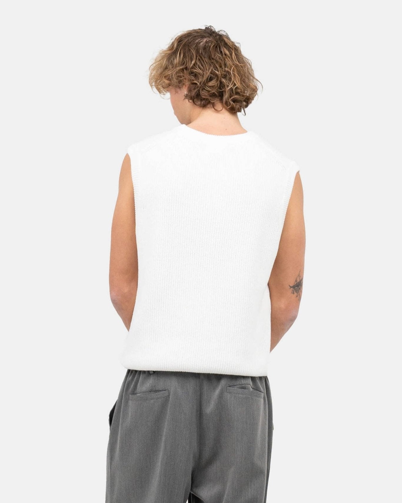 Strikvest Hvid | Skagen - clothing.dk