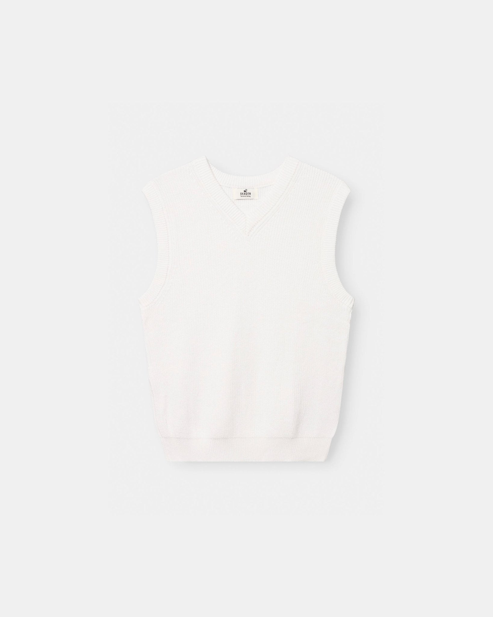 Strikvest Hvid | Skagen - clothing.dk