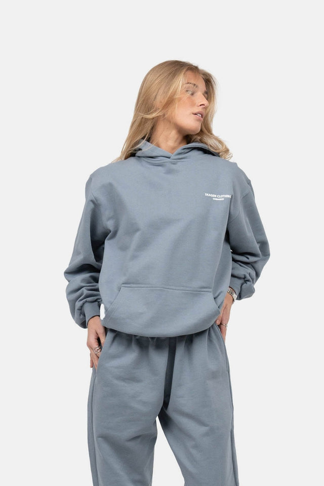 UNMARKED Hoodie Blå |  Skagen-clothing.dk