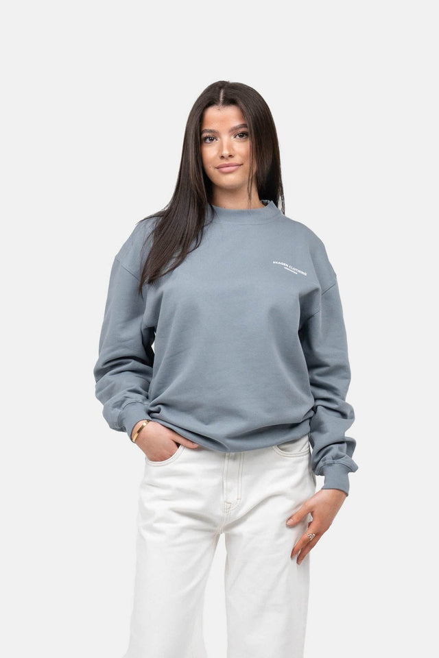 UNMARKED Sweatshirt Blå |  Skagen-clothing.dk