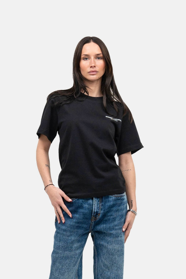 UNMARKED T-shirt Sort |  Skagen-clothing.dk