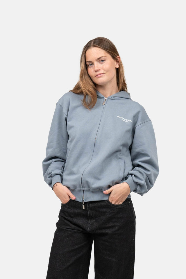 UNMARKED Zip-Hoodie Blå |  Skagen-clothing.dk