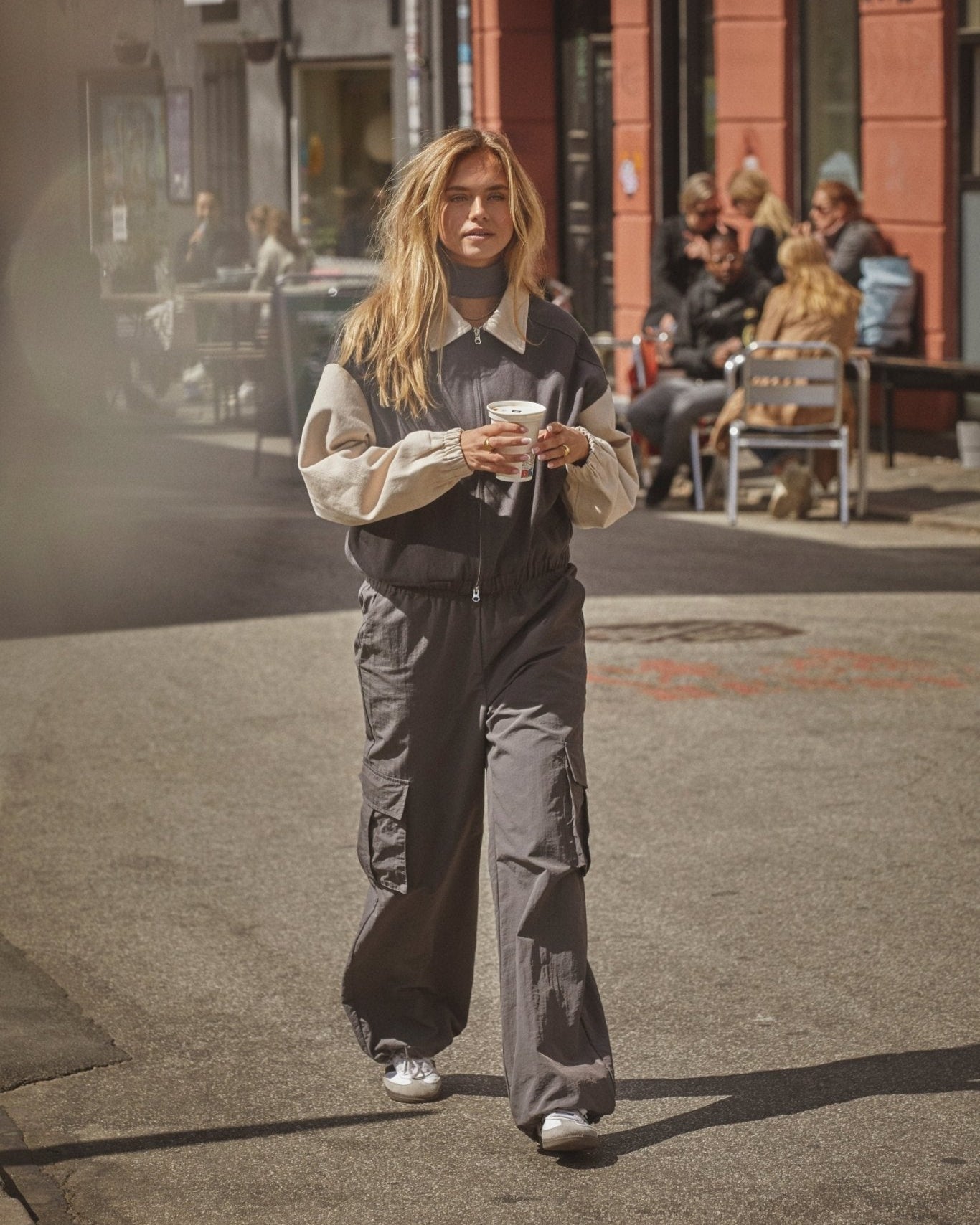 Laila x SC Collab: Cargo Pants Grey | Skagen - clothing.dk